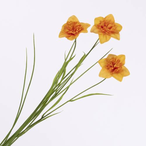 Seiden Narzisse orange L70cm
