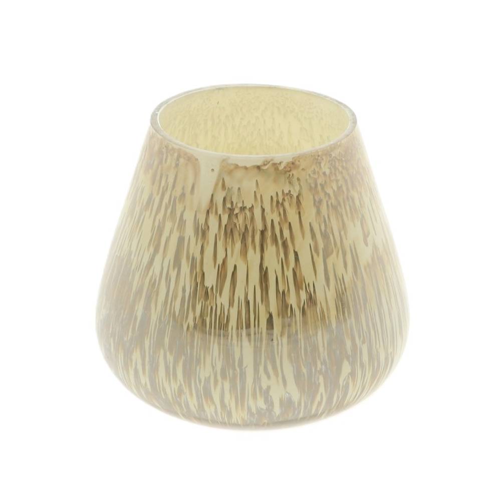 Teelicht Perle creme D10cm H10cm
