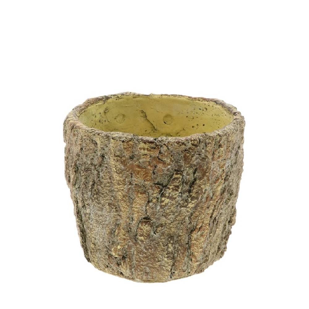 Keramik Übertopf Melora braun D17.5cm H15cm