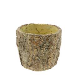 Keramik Übertopf Melora braun D17.5cm H15cm