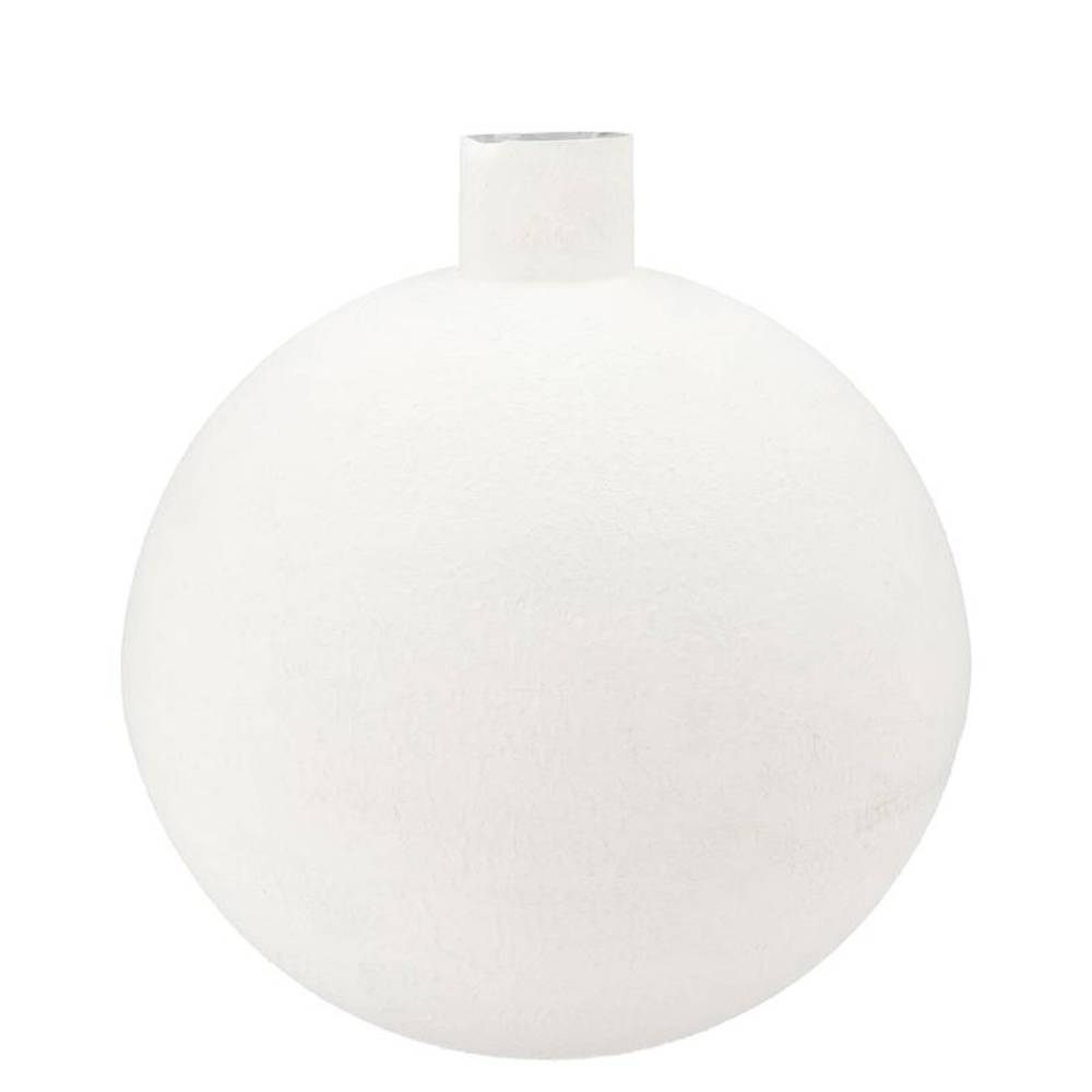 Eisen Vase Fiore  Textured weiss 36x36x40cm