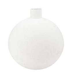 Eisen Vase Fiore  Textured weiss 36x36x40cm