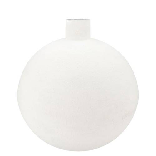 Eisen Vase Fiore  Textured weiss 36x36x40cm