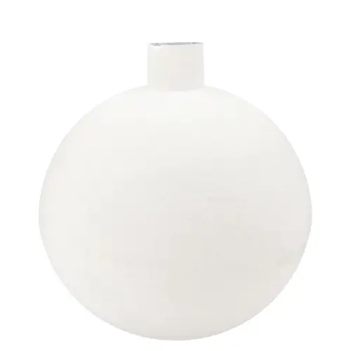 Eisen Vase Fiore  Textured weiss 36x36x40cm