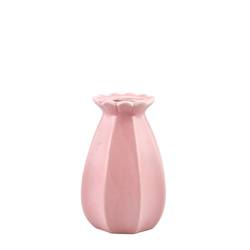 Keramik Vase Florencia rosa D08.5cm H13.5cm