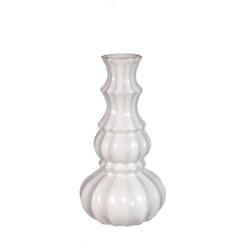 Keramik Vase Delphi weiss D02/09cm H16.5cm