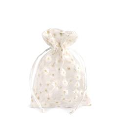 Tasche Daisy weiss D13cm H18cm