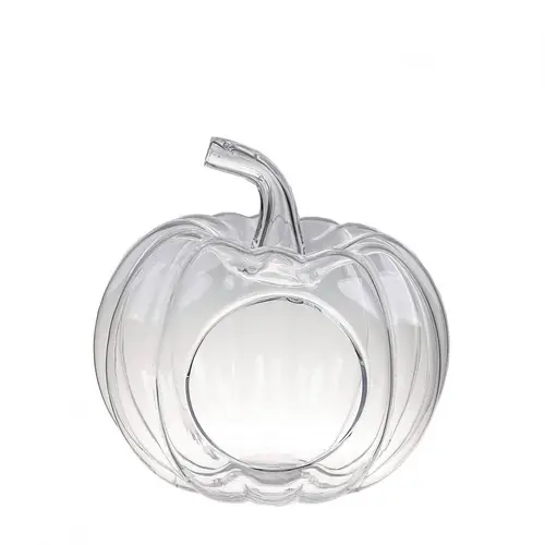 Glas Terrarium Kürbis D19cm H21cm