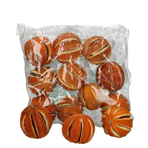 Trocken Apfelsinenfrüchte orange D04cm 250gr