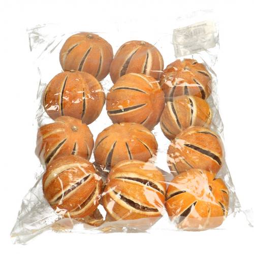 Trocken Apfelsinenfrüchte orange D04cm 250gr