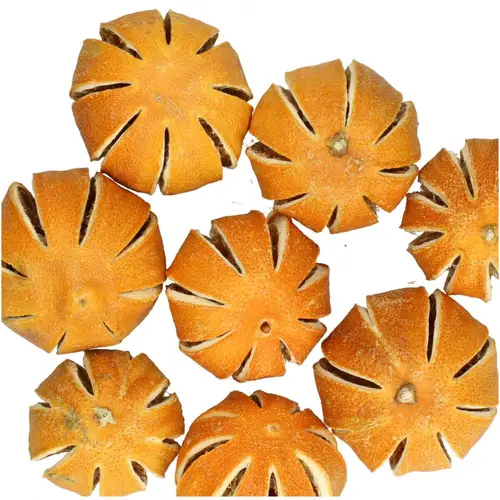 Trocken Apfelsinenfrüchte orange D04cm 250gr