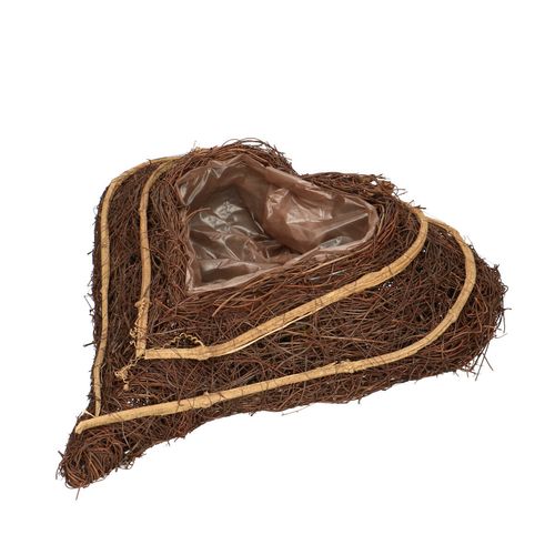 Mühlenbeckia Übertopf Herz 30x30x07cm