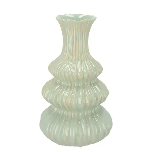 Keramik Vase Mirre grün 19x19x32cm