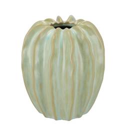 Keramik Vase Structure grün 20x20x23cm