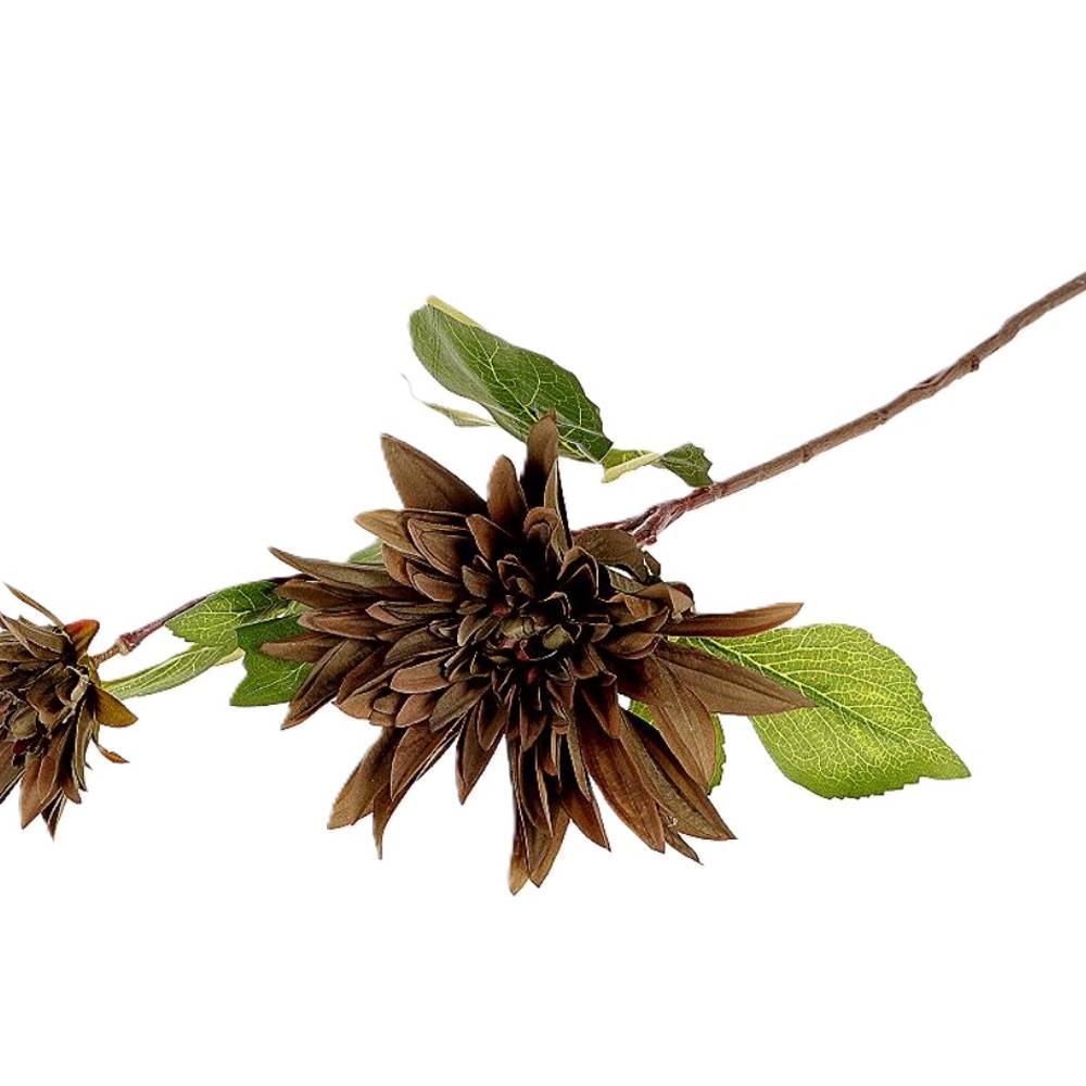 Seiden Dahlia Karma dunkelbraun L71cm