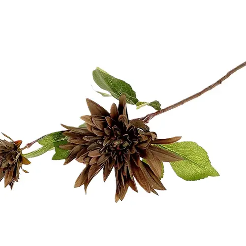 Seiden Dahlia Karma dunkelbraun L71cm
