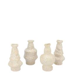 Keramik Vase Maysa mix creme 08x08x11cm 