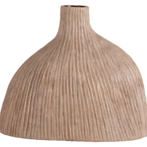 Keramik Vase Chleo braun 32.5x17x27cm