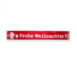 Band Frohe Weihnacht rot 10mm 18m