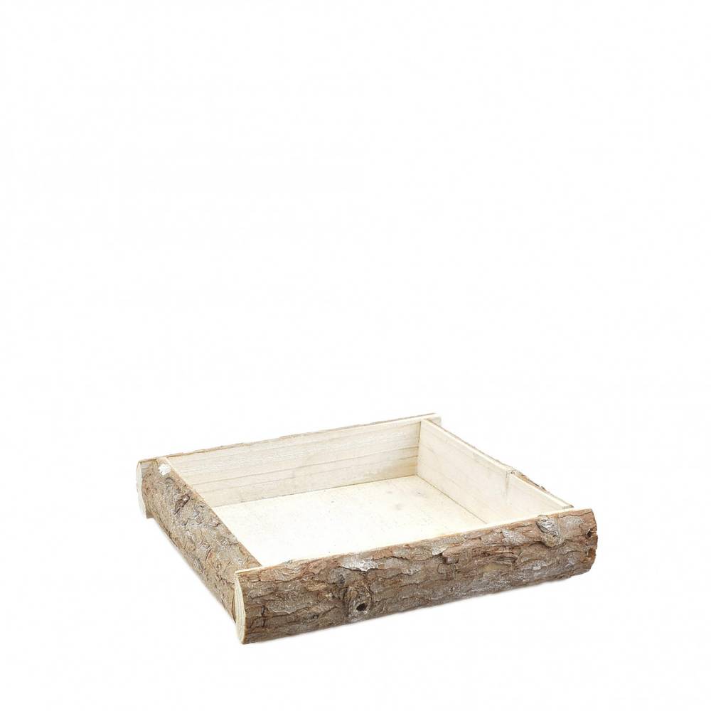Holz Schale Birke natur 20x20x4cm
