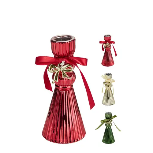 Kerzenständer Schleife mix D06.5cm H14cm