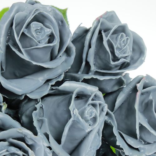 Rose grau Wachs (W53) 70cm