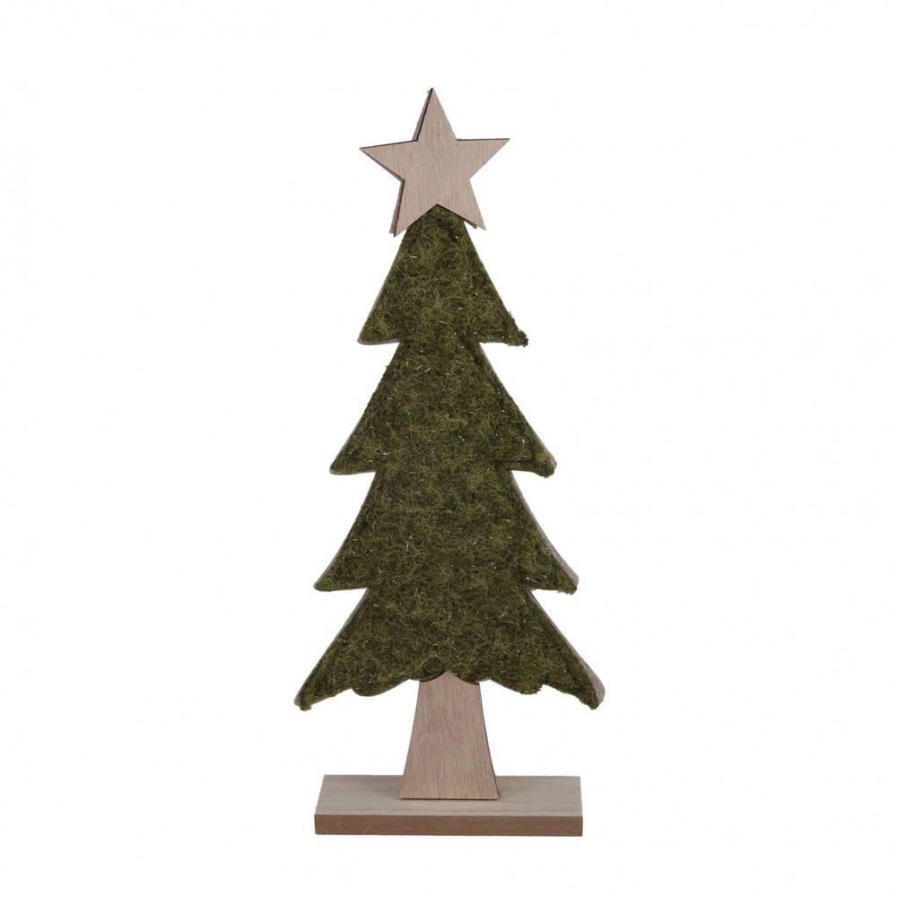 Baum Holz grün 13x04x30cm