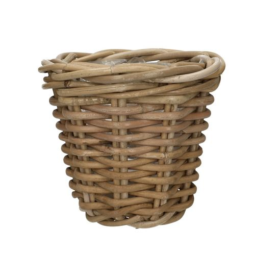Korb Rattan grau D16cm H15cm