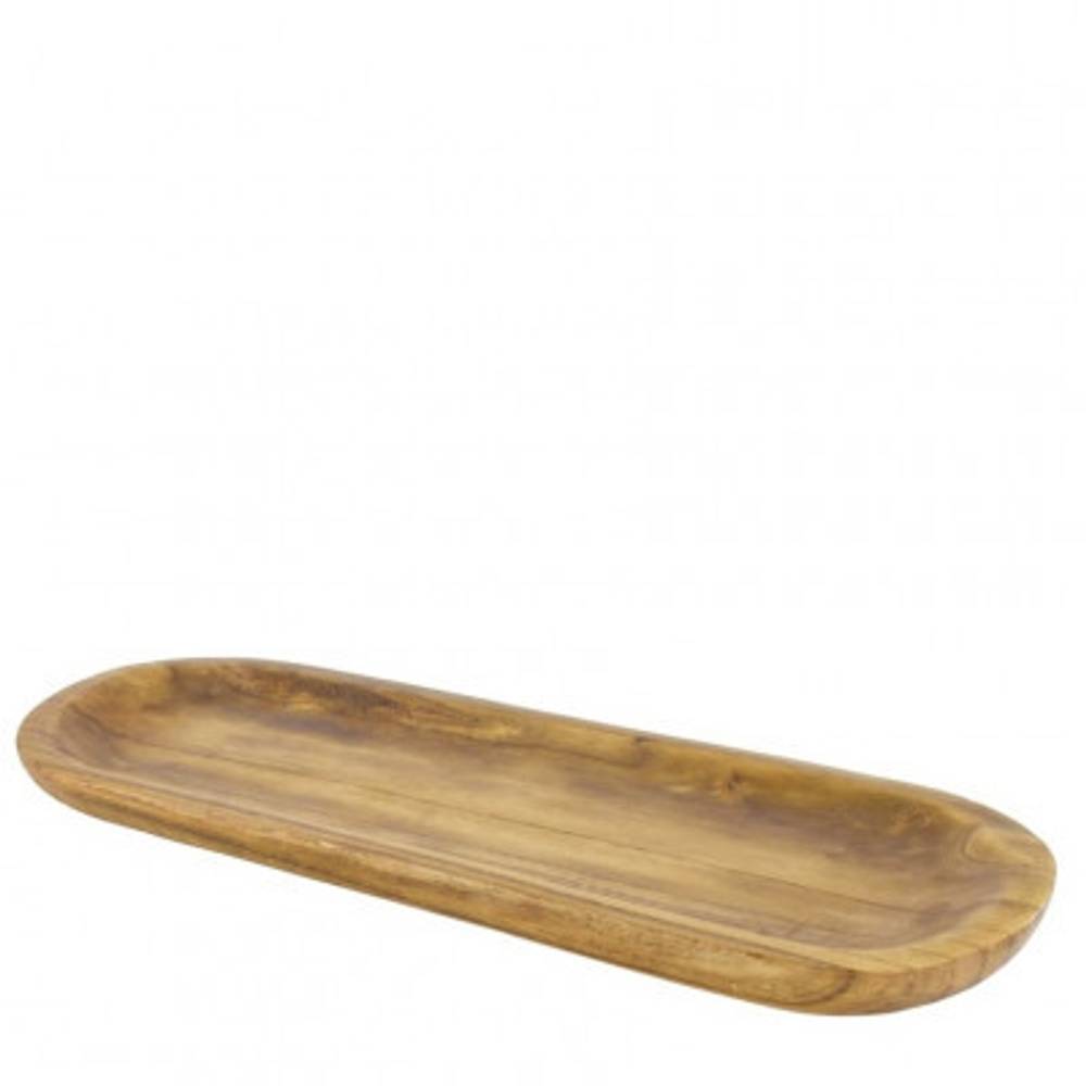 Holz Schale Paulownia braun 58x22x04cm