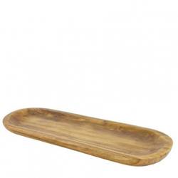Holz Schale Paulownia braun 58x22x04cm