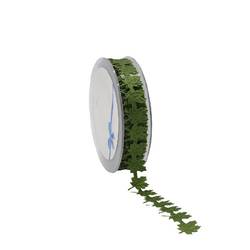 Band Herbstblatt grün 20mm 14m