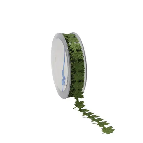 Band Herbstblatt grün 20mm 14m