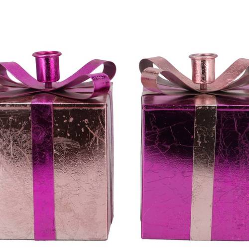 Kerzenständer Nordic rosa mix 12x17cm