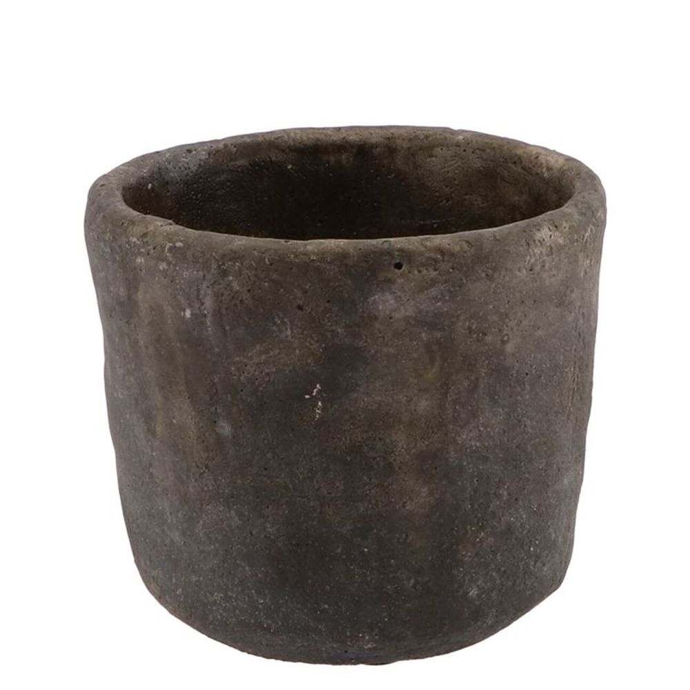 Keramik Übertopf Iron Stone grau D13cm H13cm
