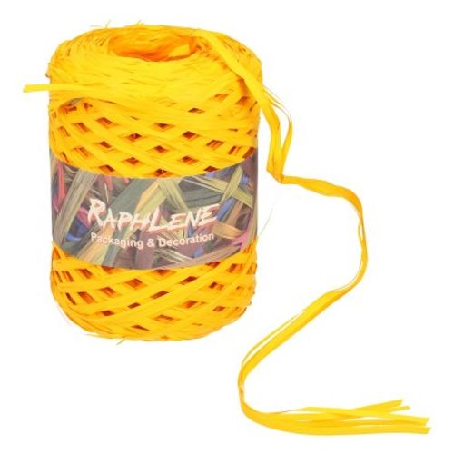 Raffia Rolle gelb 13mm 200m