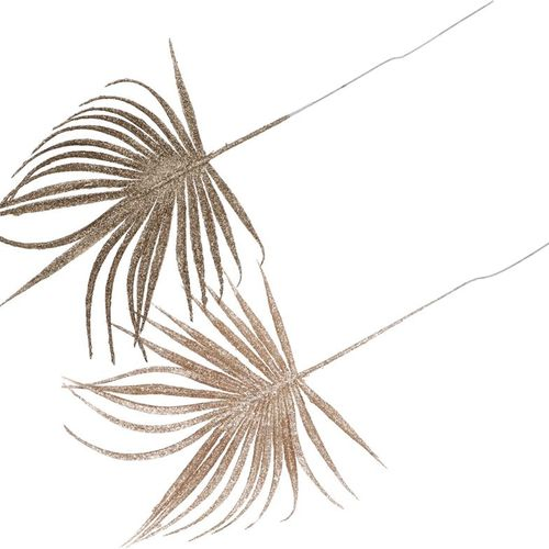 Deko Palm champagne gold 36cm ass p/12