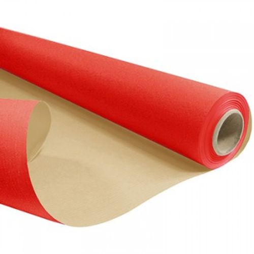 Papier Rolle 80cm braun/rot 60gr 50m