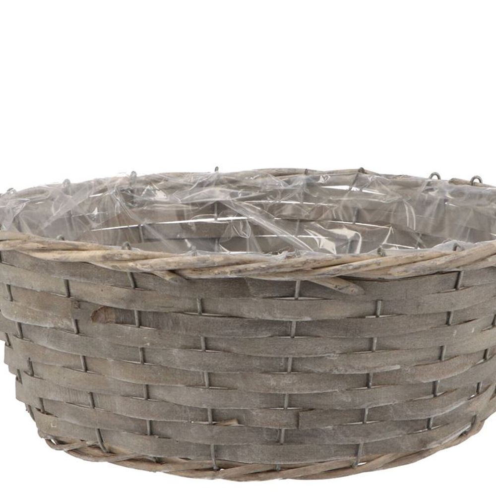 Korb Schale rund grau D35cm H13cm