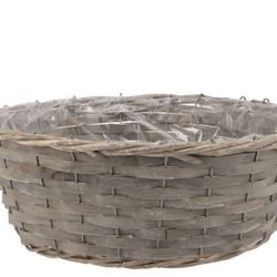 Korb Schale rund grau D35cm H13cm