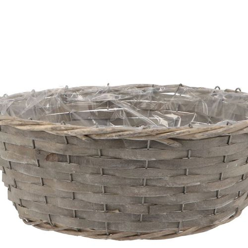 Korb Schale rund grau D35cm H13cm