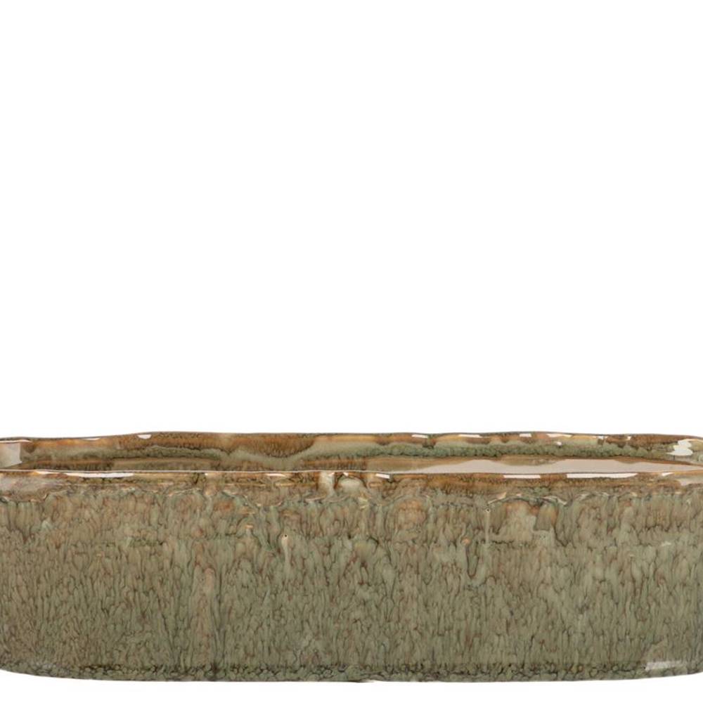 Keramik Schale Iron Stone Sand 32x10x08cm