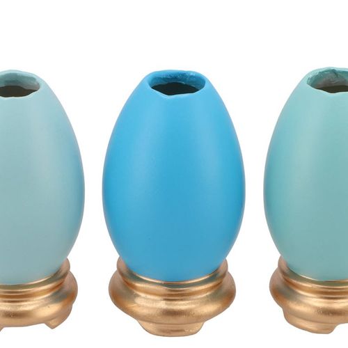 Ostereiervase blau mix P/1 08x08x15cm