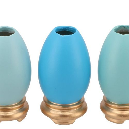Ostereiervase blau mix P/1 08x08x15cm