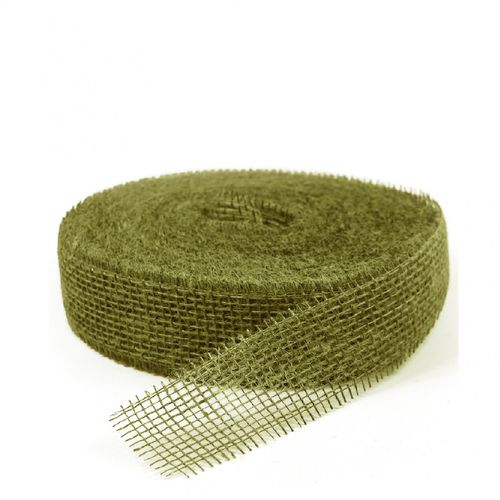 Band Jute olive grün 50mm 40m
