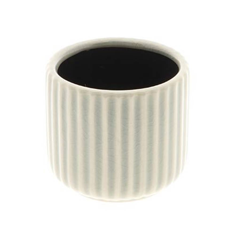 Keramik Übertopf Codi grau D12cm H10cm