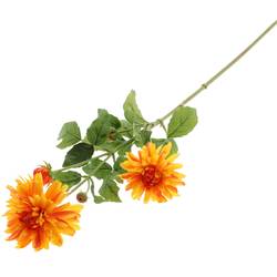 Seiden Dahlia dunkel orange L85cm