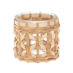 Glas Vase Wadai natur D11cm H10cm