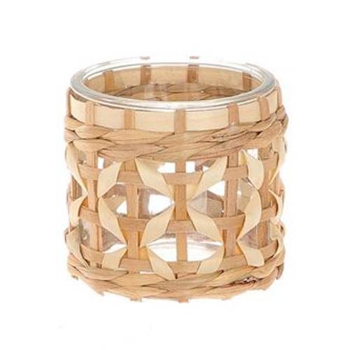 Glas Vase Wadai natur D11cm H10cm