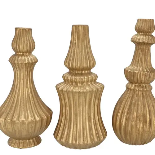 Keramik Vase Mika mix gold 20x39cm