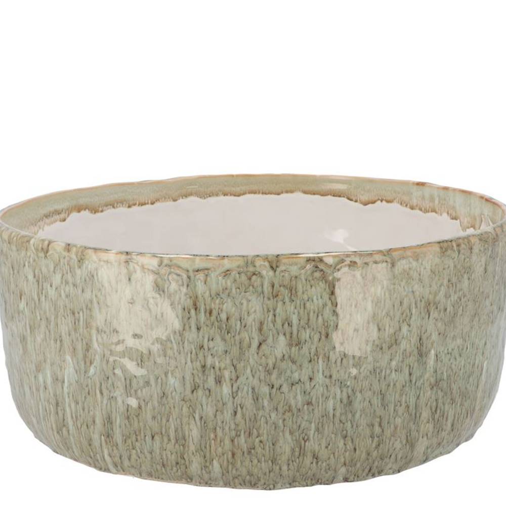 Keramik Schale Iron Stone grün 30x30x13cm